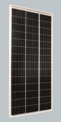 Solarmodul Weiß auf grau